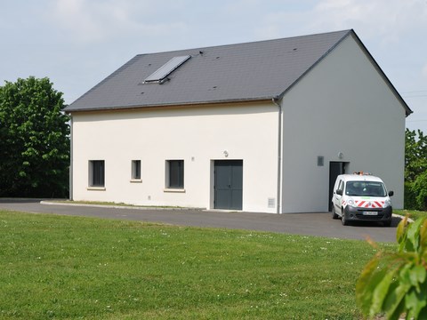 Construction local technique usine eau potable